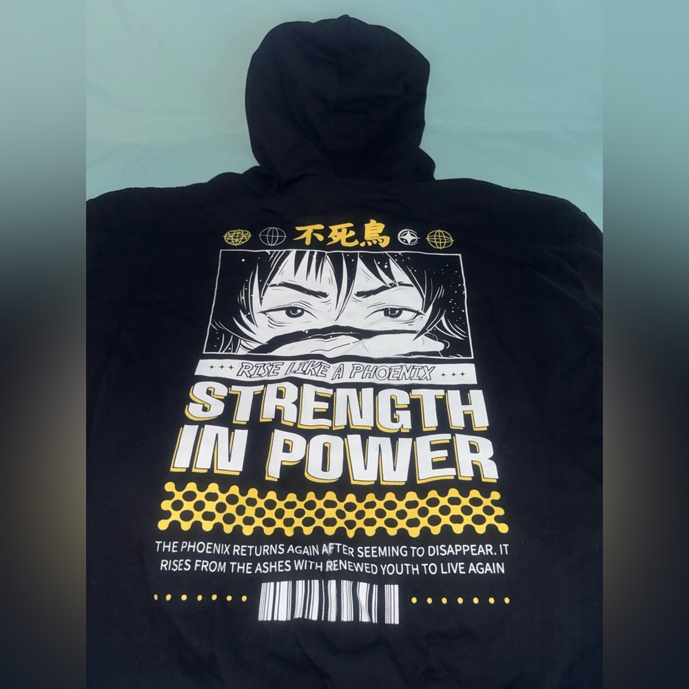 Women's Strength in Power Graphic Hoodie Sweatshirt - Picture 6 of 12